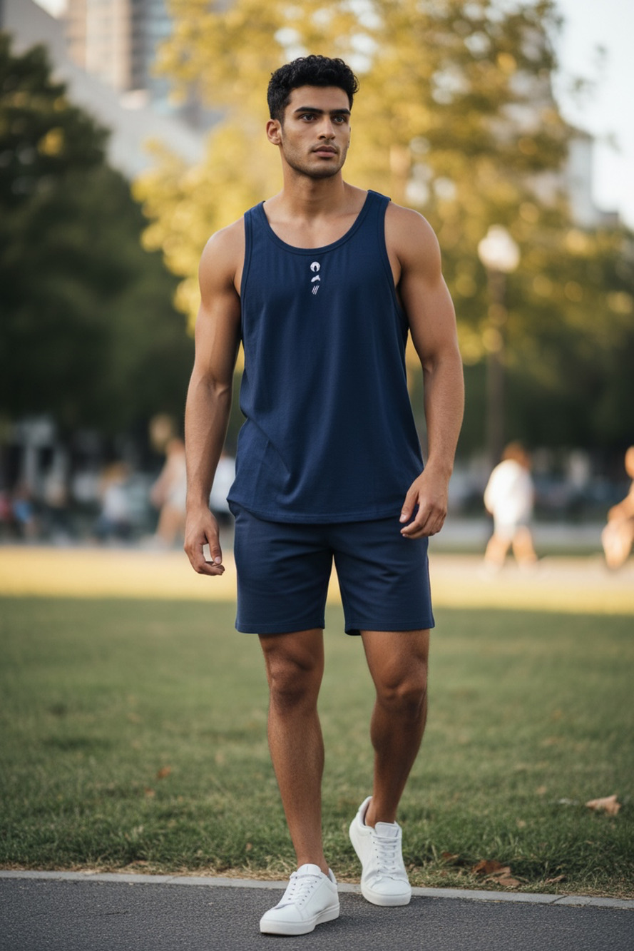 Alphalete Athletic Tank Top Mens Large? Blue Workout Training